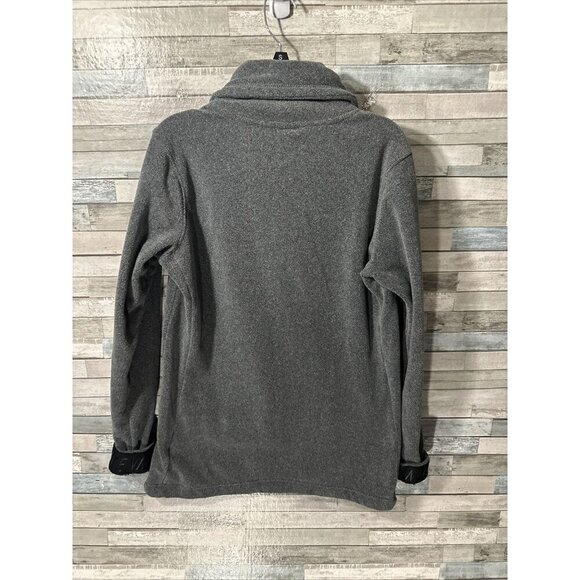 Women’s Nike Dri Fit Fleece Sweater Gray Mock Neck Size Small - Picture 13 of 16